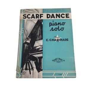 Vintage Sheet Music 1935 Scarf Dance Piano Classical Easy Listening Glickman